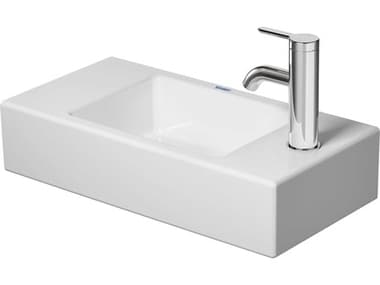 Duravit Vero 20'' Ceramic White High Gloss Hand Sink with 1 Right Side Faucet Hole DUR0724500008