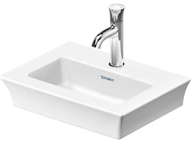 Duravit White Tulip 18'' White High Glosss Hand Sink with 1 Faucet Hole DUR0737450041