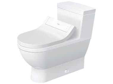 Duravit Starck 3 16'' Ceramic White High Gloss One-Piece Toilet - HygieneGlaze DUR2120512001