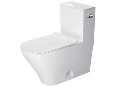 Duravit Durastyle 15'' Ceramic White High Gloss Single Flush One-Piece Toilet - 1.28 GPF - Right Side Lever DUR21570100U4
