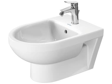 Duravit Duravit No.1 15'' Ceramic White High Gloss Wall-Mounted Bidet with  1 Faucet Hole DUR22791500002