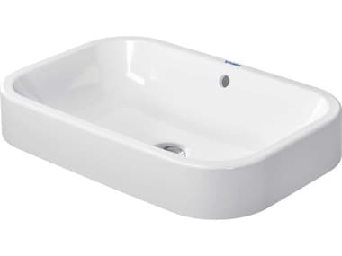 Duravit Happy D.2  24'' Ceramic White High Gloss Washbowl Sink with No Faucet Hole DUR2314600000