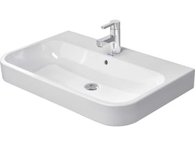 Duravit Happy D.2 32'' Ceramic White High Gloss Sink with 1 Faucet Hole DUR2318800000