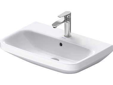 Duravit Durastyle 26'' Ceramic White High Gloss Sink with 3 Faucet Hole DUR2319650030