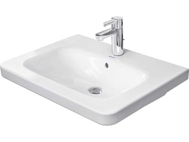 Duravit Durastyle 26'' Ceramic White High Gloss Sink with 1 Faucet Hole DUR2320650000