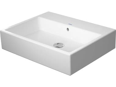 Duravit Vero 24'' Ceramic White High Gloss Sink with No Faucet Hole - Ground DUR2350600028