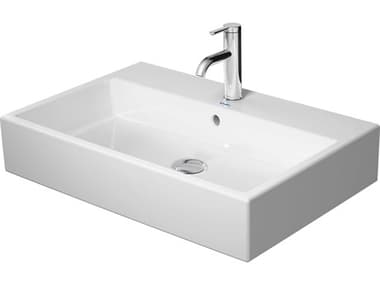 Duravit Vero 28'' Ceramic White High Gloss Sink with 1 Faucet Hole DUR2350700000