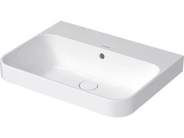 Duravit Happy D.2 24'' Ceramic White High Gloss Sink with No Faucet Hole DUR2360600060