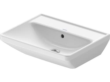 Duravit D-neo 22'' Ceramic White High Gloss Sink with No Faucet hole DUR2366550060