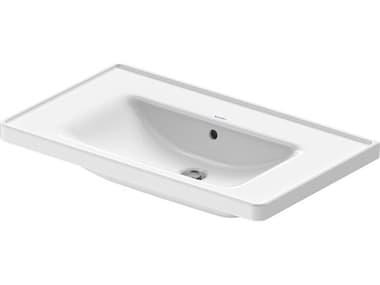 Duravit D-neo 32'' Ceramic White High Gloss Sink with No Faucet hole DUR2367800060