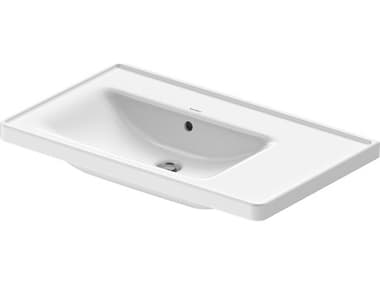 Duravit D-neo 32'' Ceramic White High Gloss Sink with No Faucet hole DUR2369800060