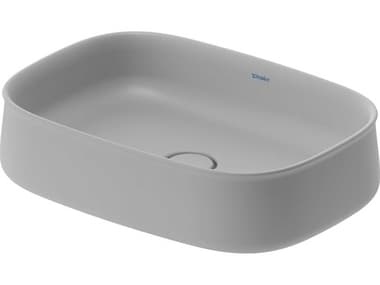Duravit Zencha 22'' Gray Satin Matte Washbowl Sink DUR2373556779