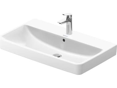 Duravit Duravit No.1 32'' Ceramic White High Gloss Wall-Mounted Sink with 1 Faucet Hole DUR23758000002