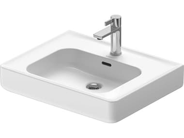 Duravit Soleil By Starck 24'' Ceramic White High Gloss Hand Sink with 1 Faucet Hole DUR2376600000
