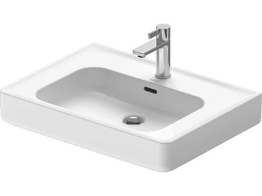 Duravit Soleil By Starck 26'' Ceramic White High Gloss Hand Sink with 1 Faucet Hole DUR2376650000