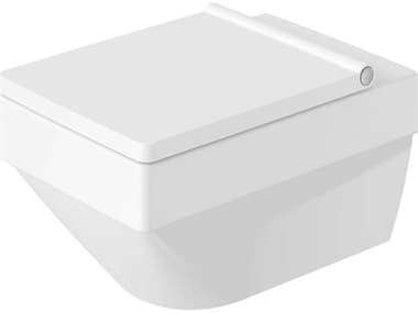 Duravit Vero 15'' Ceramic White High Gloss Wall-Mounted Toilet - 1.59 GPF - HygieneGlaze DUR2525092092
