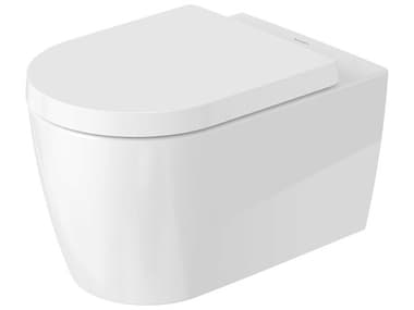 Duravit Me By Starck 14'' Ceramic White High Gloss Wall-Mounted Toilet - 1.27 GPF - HygieneGlaze DUR2529092092