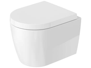 Duravit Me By Starck 14'' Ceramic White High Gloss Wall-Mounted Toilet - 1.27 GPF - HygieneGlaze DUR2530092092