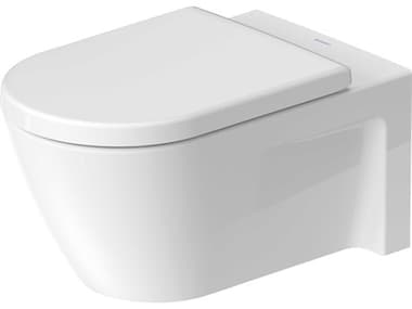 Duravit Starck 2 15'' Ceramic White High Gloss Wall-Mounted Toilet - 1.59 GPF DUR2533090092