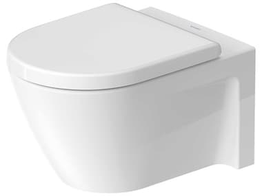 Duravit Starck 2 14'' Ceramic White High Gloss Wall-Mounted Toilet - 1.59 GPF DUR2534090092