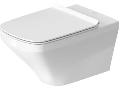 Duravit Durastyle 15'' Ceramic Dual Flush White High Gloss Wall-Mounted Toilet - 1.59 GPF DUR2542090092