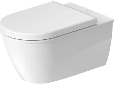 Duravit Darling 14'' White High Gloss Wall-Mounted Toilet - 0 / 1.59 GPF - HygieneGlaze DUR2544092092