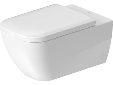 Duravit Happy D.2 14'' Ceramic White High Gloss Wall-Mounted Toilet - 1.59 GPF DUR2550090092