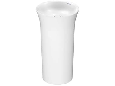 Duravit White Tulip 20'' Ceramic White High Gloss Freestanding Washbasin with No Faucet Hole DUR2702500070