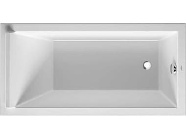 Duravit Starck 59'' Acrylic White Matt Drop-In Bathtub DUR700332000000090