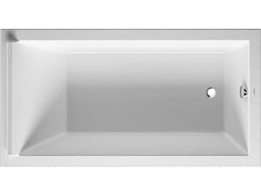 Duravit Starck 67'' Acrylic White Matt Drop-In Bathtub DUR700337000000090