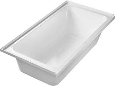 Duravit D-code 60'' Acrylic White Bathtub - Left side Drain DUR700406000000090