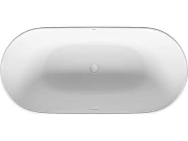 Duravit Luv 63'' Composite White Matt Freestanding Bathtub DUR700461000000090