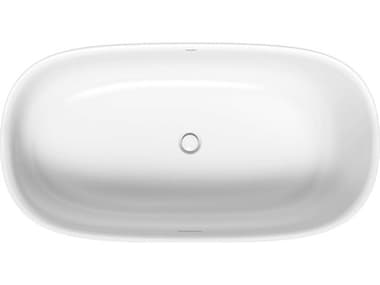 Duravit Zencha 63'' Polymer Cast-Duracast White Matte Freestanding Bathtub DUR700462000000090