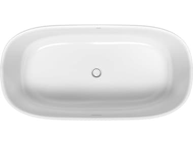 Duravit Zencha 71'' Polymer Cast-Duracast White Matte Freestanding Bathtub DUR700463000000090