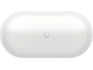 Duravit Soleil By Starck 63'' Polymer Cast-Duracast White Matt Freestanding Bathtub DUR700516000000090
