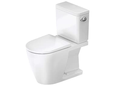 Duravit D-Neo 16'' White Single Flush Two-Piece Toilet ? 1.28 GPF, Left Side Lever DURD4030200