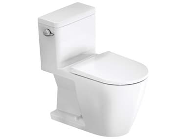 Duravit D-Neo 16'' White Dual Flush Two-Piece Toilet ? 1.32/0.92 GPF, Left Side Lever, HygieneGlaze DURD4030500
