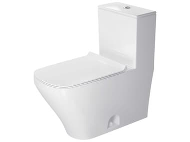 Duravit Durastyle 15'' Ceramic Dual Flush White High Gloss One-Piece Toilet - HygieneGlaze DURD4052120