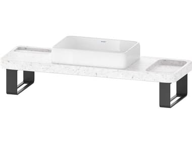 Duravit Qatego 55'' Stone Carrera Marble Console and Sink DURD4800700