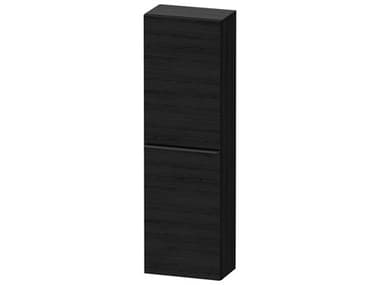 Duravit D-neo 16'' Black Oak Matt Semi Tall Cabinet - Right-Hinged Door DURDE1318RBD160000