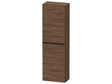 Duravit D-neo 16'' Walnut (dark) Matt Semi Tall Cabinet - Right-Hinged Door DURDE1318RBD210000