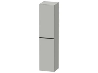 Duravit D-neo 16'' Concrete Gray Matt Semi Tall Cabinet - Left-Hinged Door DURDE1328LBD070000