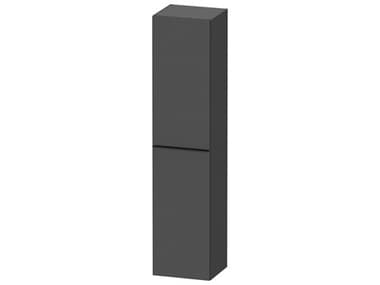 Duravit D-neo 16'' Graphite Matt Semi Tall Cabinet - Left-Hinged Door DURDE1328LBD490000