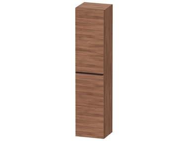 Duravit D-neo 16'' Walnut Matt Semi Tall Cabinet - Left-Hinged Door DURDE1328LBD790000