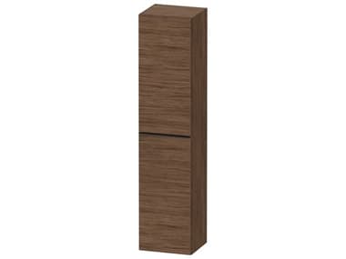 Duravit D-neo 16'' Walnut (dark) Matt Semi Tall Cabinet - Right-Hinged Door DURDE1328RBD210000
