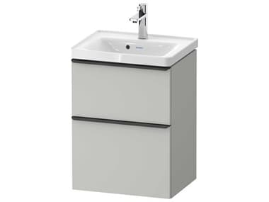 Duravit D-neo 19'' Concrete Gray Matt 2- Drawers Wall Mount Vanity DURDE43500BD070000
