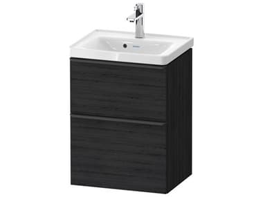 Duravit D-neo 19'' Black Oak Matt 2- Drawers Wall Mount Vanity DURDE43500BD160000