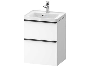 Duravit D-neo 19'' White Matt 2- Drawers Wall Mount Vanity DURDE43500BD180000