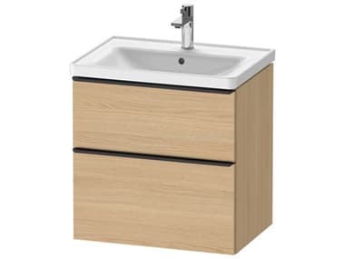 Duravit D-neo 25'' Natural Oak Matt 2-Drawers Wall Mount Vanity DURDE43540BD300000