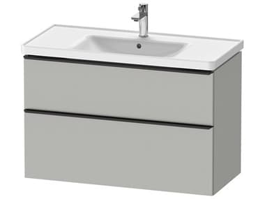 Duravit D-neo 39'' Concrete Gray Matt 2-Drawers Wall Mount Vanity DURDE43560BD070000
